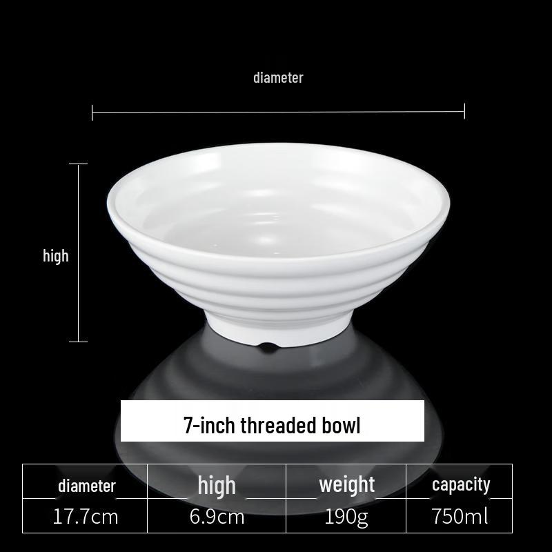 Ru Han A8 8.5-inch Thickened Melamine Noodle Bowl