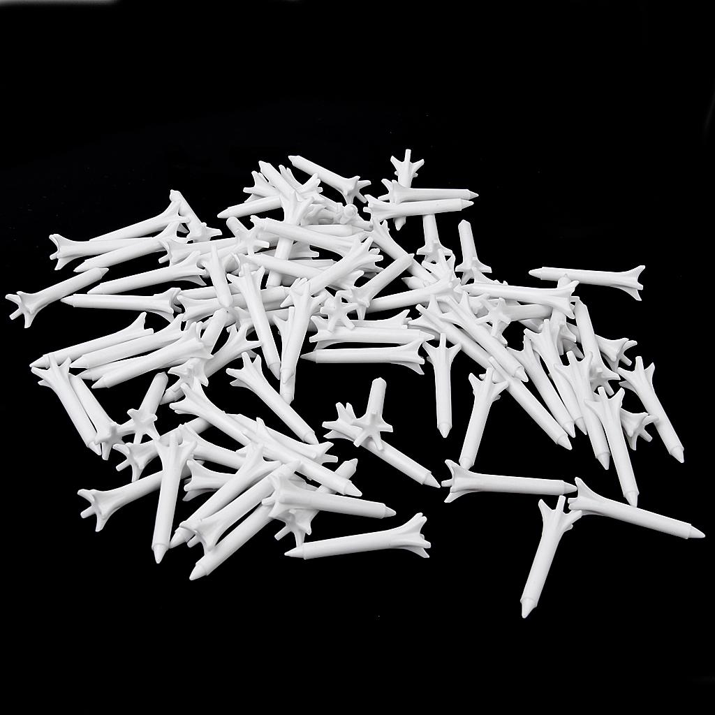100Pcs 38mm Plastic Claw Shape Golf Tees Professional Golfer Indispensible Accessory Gifts White for Indoor Funny Games Kits