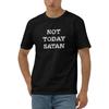 Herren T-Shirts Lustig Nicht Heute Satan T-Shirt Sarkastische Shirts Shirts mit Sprüchen für Frauen