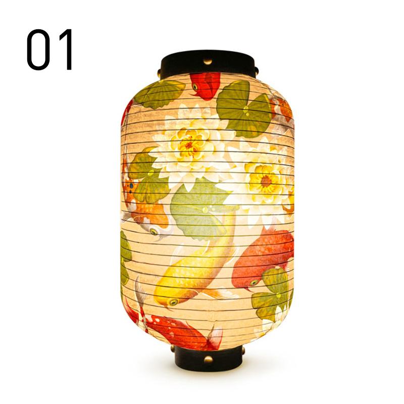 Japanese Lucky Koi Fish Lantern Waterproof Cloth Mid-Autumn Festival Decor Lanterns Cuisine Sushi Izakaya Advertising Sign