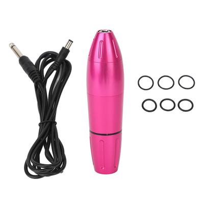 Pen Tattoo Machine Aluminum Alloy DC Interface Cartridge Needle Tattoo Pen for Tattoo Artists Pink