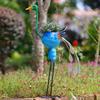 Peacock Planter Garden Planters Metal Animal Sculptures Gifts Stable Flowerpot Figurines for
