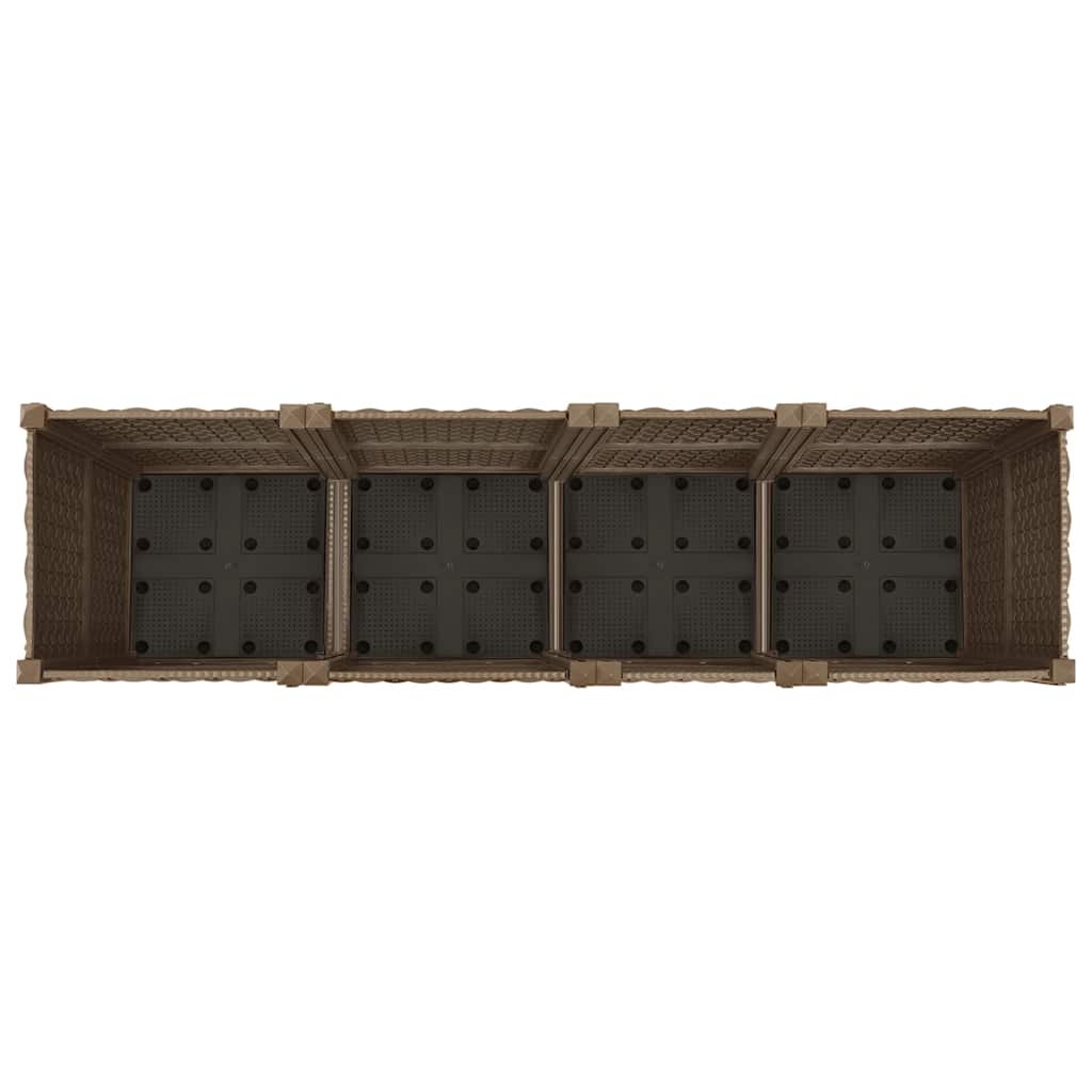 Raised Garden Bed 160 x 40 x 38 cm Polypropylene