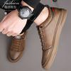 Herren neue Frühling Board Schuhe flachsohlige Business Casual Schuhe kleine weiße Schuhe Mode Lederschuhe
