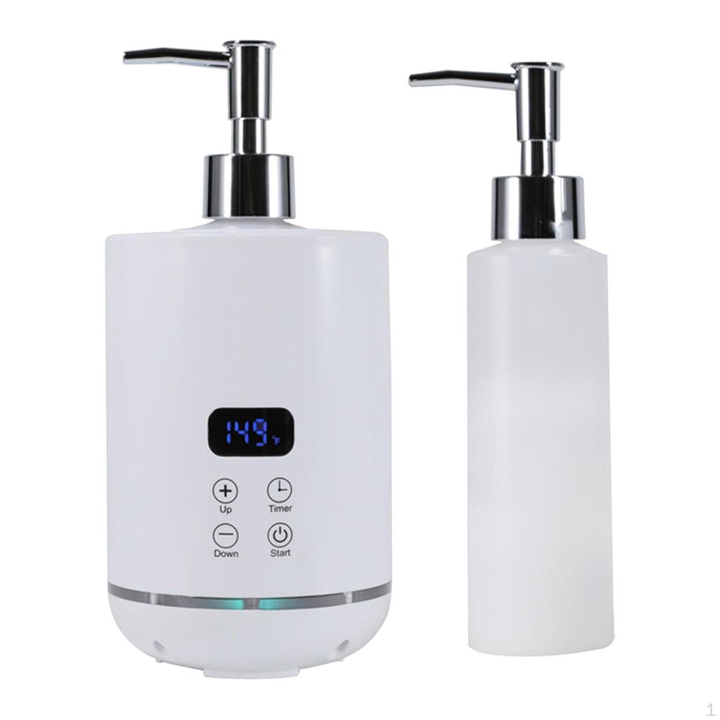 Massage Oil Warmer Home Adjustable Temperature SPA with Bottle Dispenser White