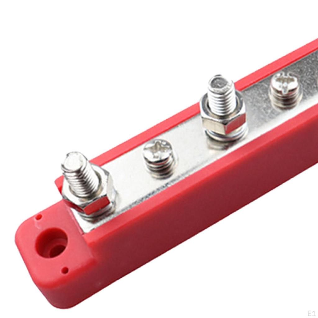 Power Distribution Block, 150 Amp, with Cover 3 Terminal Screws Durable Replace Parts,