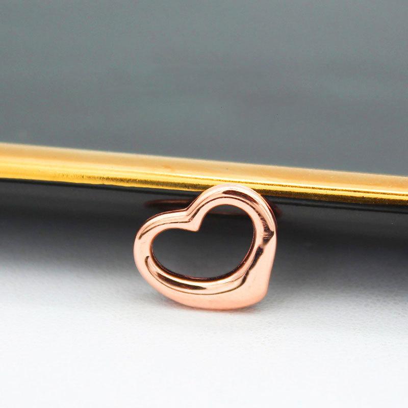 Позолоченная Розовым Золотом Блестящий Кулон  Любовь  Женская Фиолетово-Золотая Простая Модная Цепочка на Ключицы Сладкая