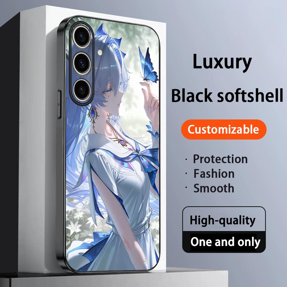 Cantarella beauty game girl pattern Phone Case For Samsung Galaxy S25 S24 S23 S22 S21 S20 Plus Ultra Note20 Soft Black