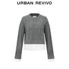 UR Women's Faux Two-Piece Cable Knit Sweater