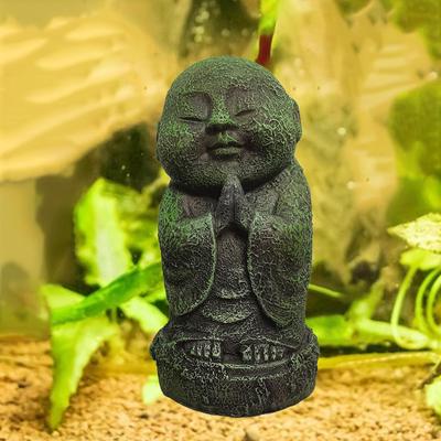 Desktop Ornament Monk Sculpture Multifunctional Zen Inspired Statue Resin Figurine for Tea