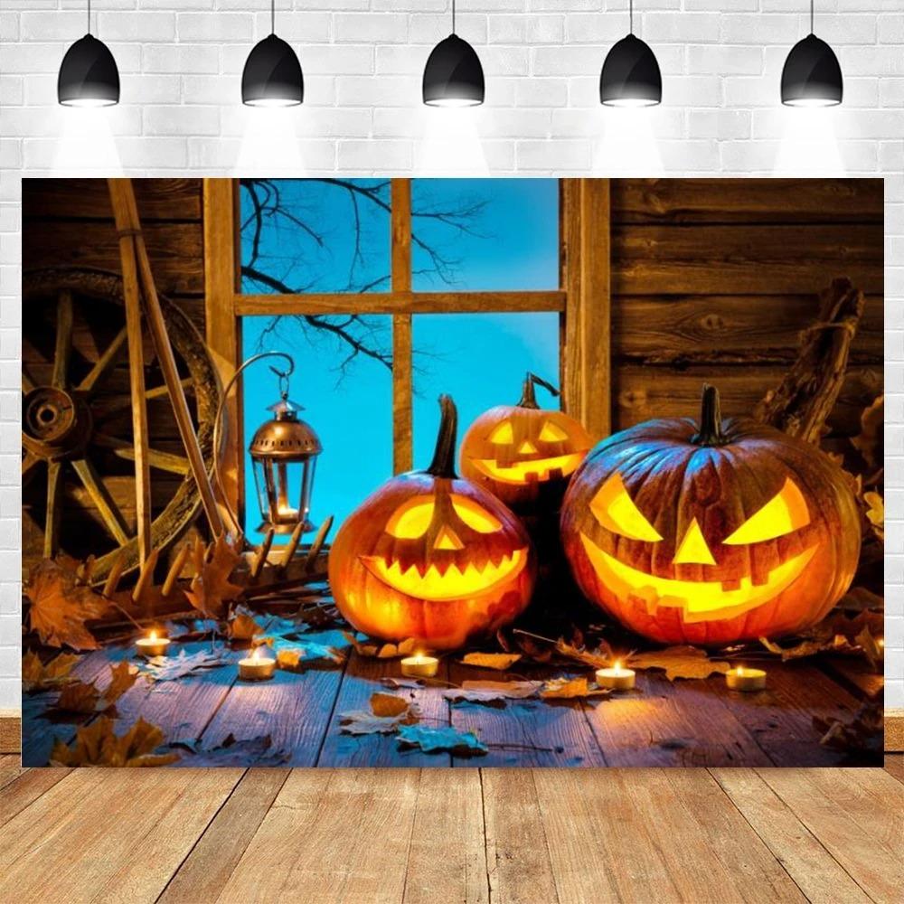 Halloween Decoration Hanging Cloth Pumpkin Lantern Hanging Cloth Home Party Room Decoration