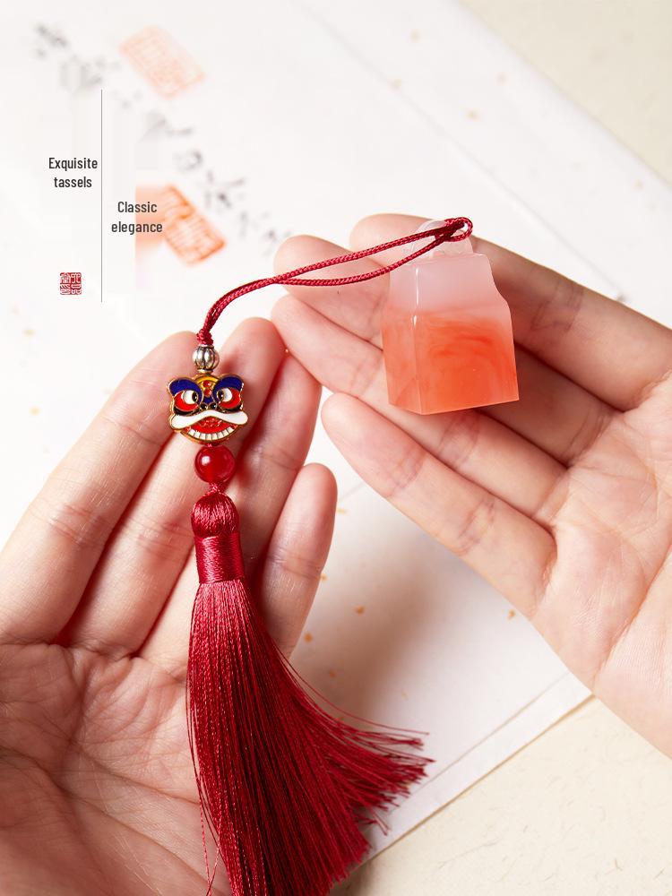 Personalized Name Seal: Calligraphy & Painting with Engraving for Children and Students