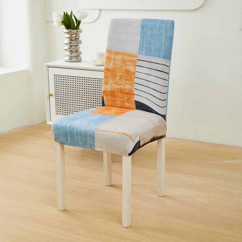 

Универсальный эластичный чехол на стул, Чехол на стул для столовой, гостиной, Пылезащитный чехол, Всесезонный чехол на обеденный стул из молочного шелка с принтом general purpose