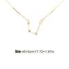 Ins Constellations Theme Friendship Necklace Rhinestone Comfortable Delicate with Display Card Pendant for Lover Festival Gifts