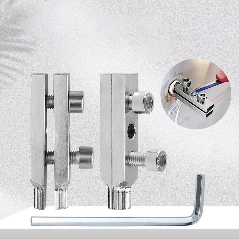 Thread Removal Tool Hex Stripped Screw Extractor Set Broken Screw Removal Tool for Broken Threads in Faucets/Angle Valves