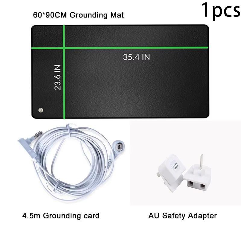 Grounding Mat 23.6x35.4" with 15ft Cord – Universal Pad, Yoga Mat for Fitness, Blood Circulation, Bed Grounding