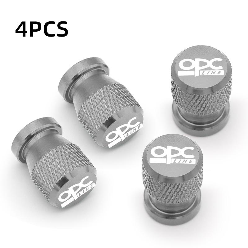 Car Styling OPC Line Wheel Tire Valve Caps Tyre Stem Covers Airdust Waterproof For Opel Antara Astra Insignia Corsa Mokka Vectra