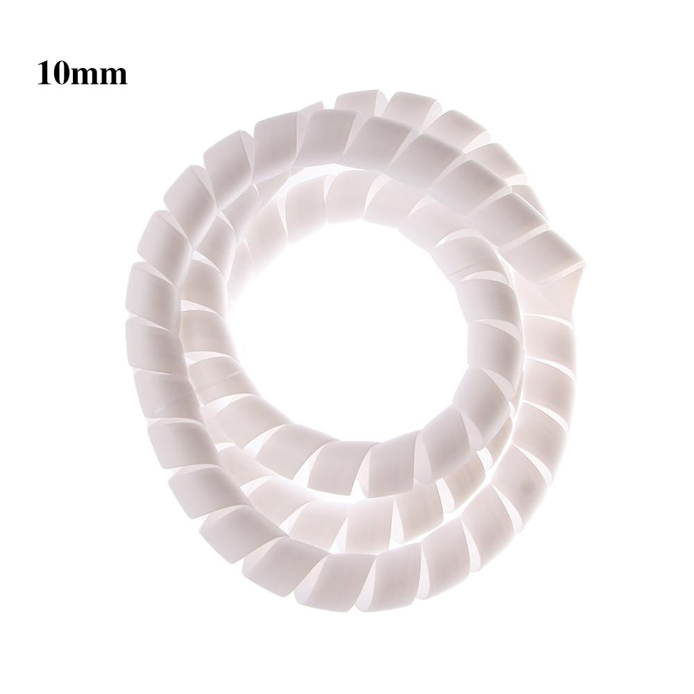 10mm/14mm Retardant Wire Organizer Casing Spiral Wire Cable Sleeves Winding Pipe