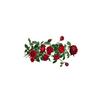Removable Bright Red Rose Wall Sticker - Decorative for Living Room, Bedroom, or Entrance