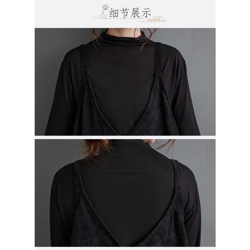 New Plus Size Design Crafted Straps Adjustable Loose Dresses