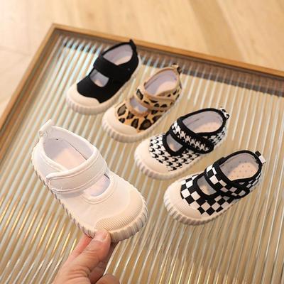 Girls' Canvas Pumps: Soft, Solid Bottom for Ages 1-7, Perfect for Spring & Autumn Kindergarten Wear