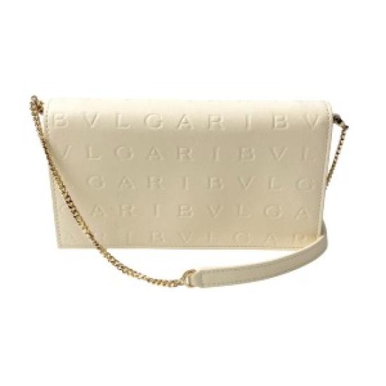 

Used BVLGARI Women s Chain Wallet Shoulder Bag – Luxury Designer Mini Purse, Elegant Gold Accent Crossbody by Bulgari,Ivory Bag слонова кістка