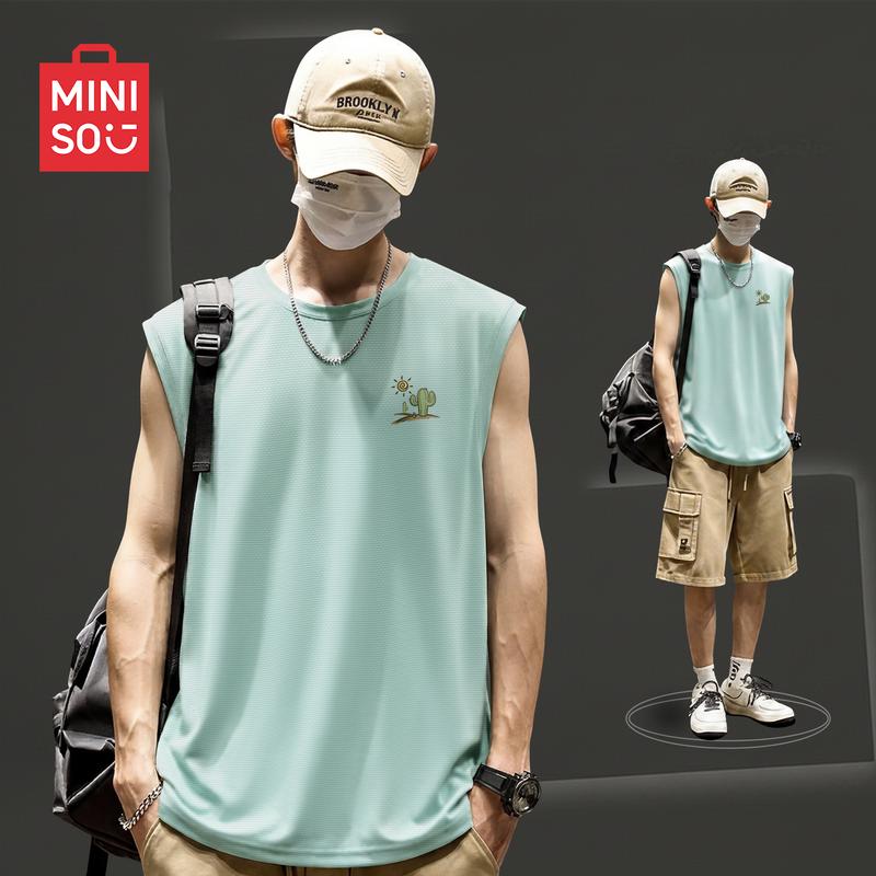 MINISO Men s Quick-Dry Mesh Tank Top M