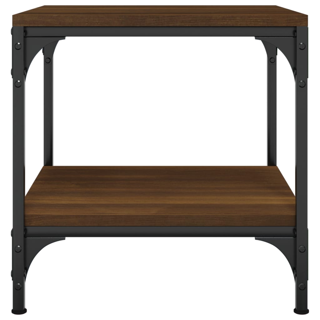  Side Table, Brown Oak, 40x40x40 Cm