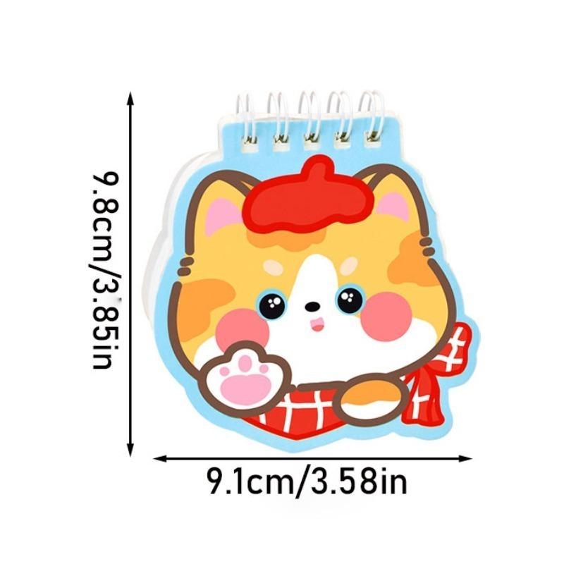 14Pcs Cartoon Kitten Special Shaped Sticky Notes for Cute Stickers Good looking Cats Learning Stationery Small Gifts