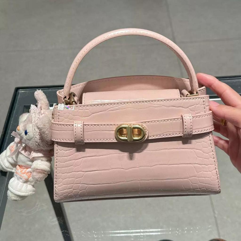 Spring and Summer New Portable Small Square Bag New Crocodile Pattern Bag Fashionable Versatile Commuter Single Shoulder Oblique Span Bag