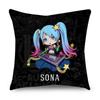 Game Cushion Cover League of Legends Short velvet Pillowcase For Living Room Car Sofa Chair seat Decorative Pillowcase