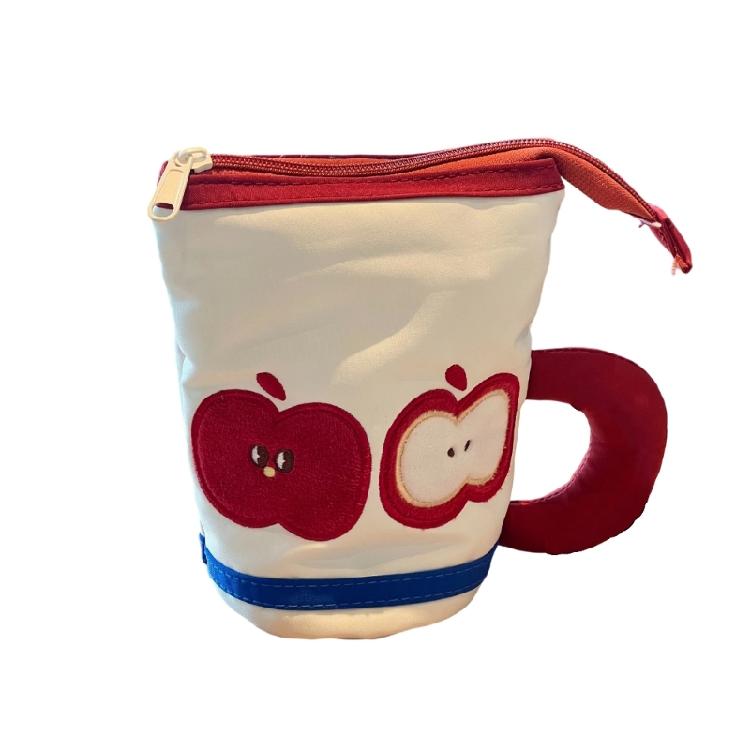 

Lovely Pencil Case Teacup Shape Pencil Pouch Pen Holders Large Capacity Pen Bag Back to School Supplies for Girl 1