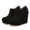 2025 Autumn Winter New Stylish Women Ankle Boots Sexy Platform Round Toe Wedges Boots Woman Ankle Boots Plus Size