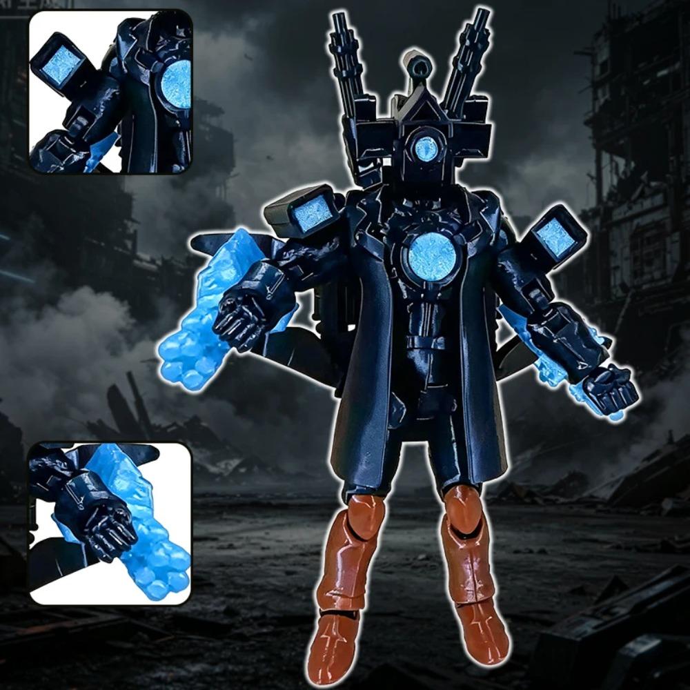 2026 Skibidis Toilets Action Figures 3D Printed Speakerman Clockman TV Man Articulated Models for Kids Birthday Gift