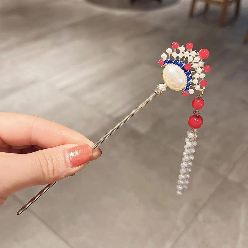 2023 New Ancient Style Tassel Hairpin - Chic Chinese Step Shake Hanfu & Cheongsam Accessory