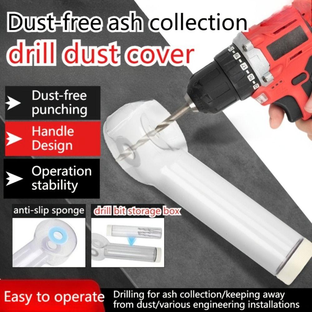 Anti Slip Dust Collector Multi Functional Drill Storage Box  Wall Drilling