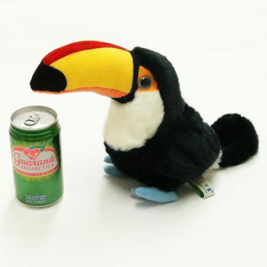 Cute Sales Tucano (Ohashi) Plush Toy 21cm Black, Red, Yellow Z0007