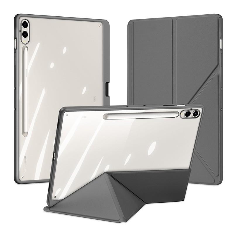 Galaxy Tab S11 Tablet Case With Stand Detachable 2-in-1 Design Pen Slot Transparent PC Shell Shockproof Sleep/Wake