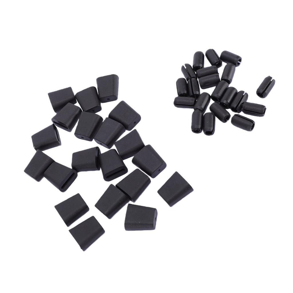 40er Pack Spülbeckenrost Gummi-Füße Schutz 20 Runde Kante Gummi 20 Quadratische Fußpolster Rutschfeste Polsterpolster für Küchenspülbecken