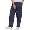 Adidas Originals Solid Color Large Pockets Straight-Leg Track Pants Men Bottoms Navy H09105
