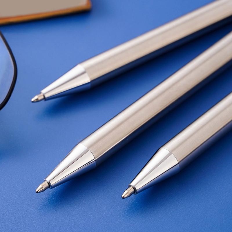 6Pieces Retractable Ballpoint Pen Office Writing Pen Signature Pen Smooth To Write Guest Sign In Pen for Hotel Reception