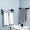 Stainless Steel Towel Rings Robe Hook Toilet Paper Holder Adhesive Towel Rack for Modern Bathrooms Easy to Install