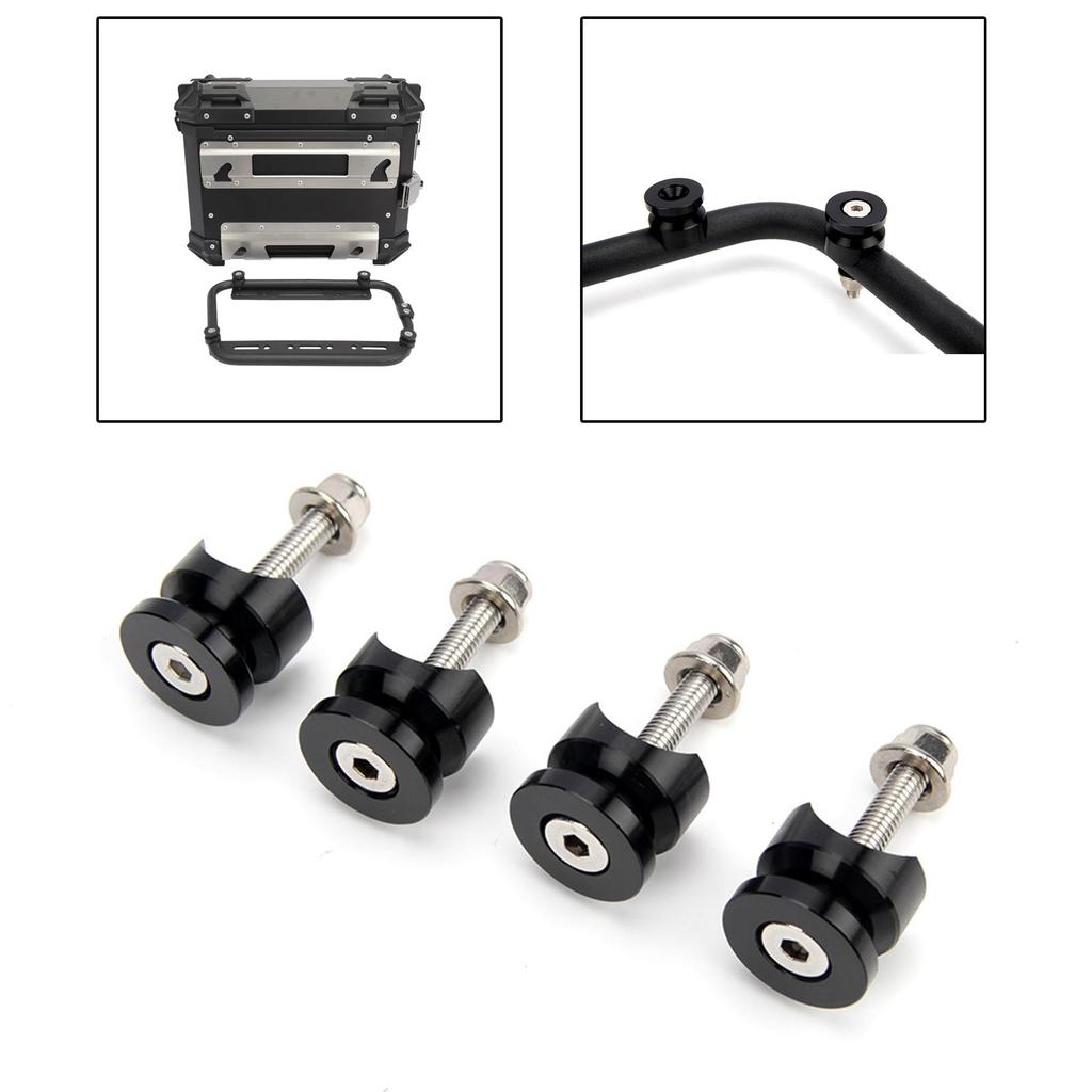 Heavy Duty Side Box Base Pad Aluminum Alloy Luggage Rack Fastener for Motorcycle Trailer Accessories