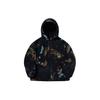 Li-Ning Unisex Printed Fleece Hooded Zip-Up Jacket Black AWDT697-3