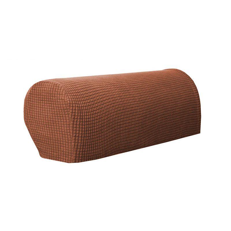 

Чехлы на подлокотники 2 шт. Эластичный набор Защитники подлокотников кресла дивана Чехол для дивана Съемный Dark Brown