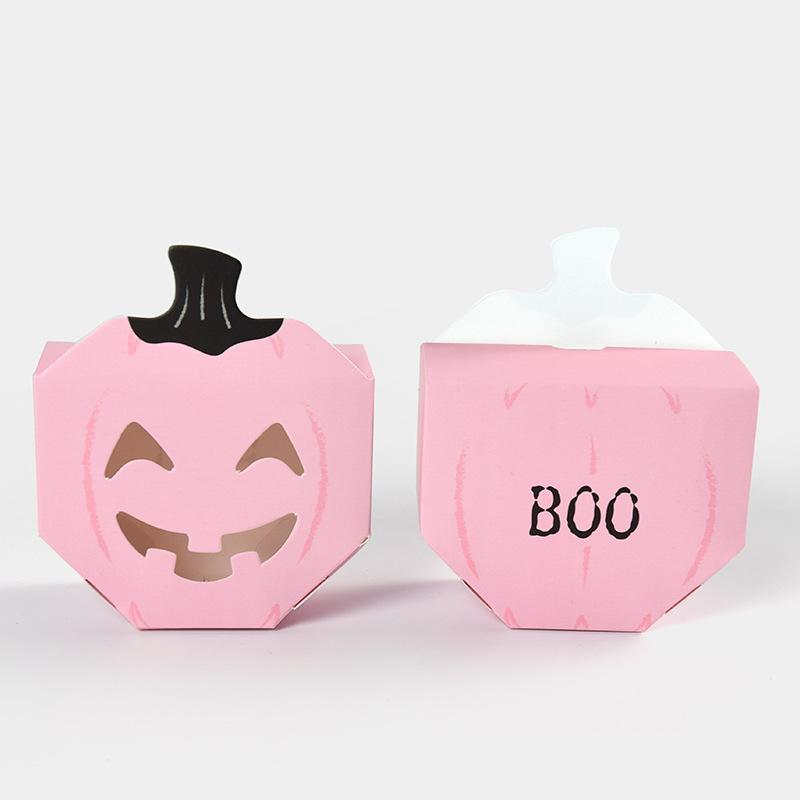 WTEMPO Foldable Creative Halloween Pumpkin Hollowed-out Gift Boxes DIY Party Favors Decor Treat Boxes Daily Presents Packaging Boxes