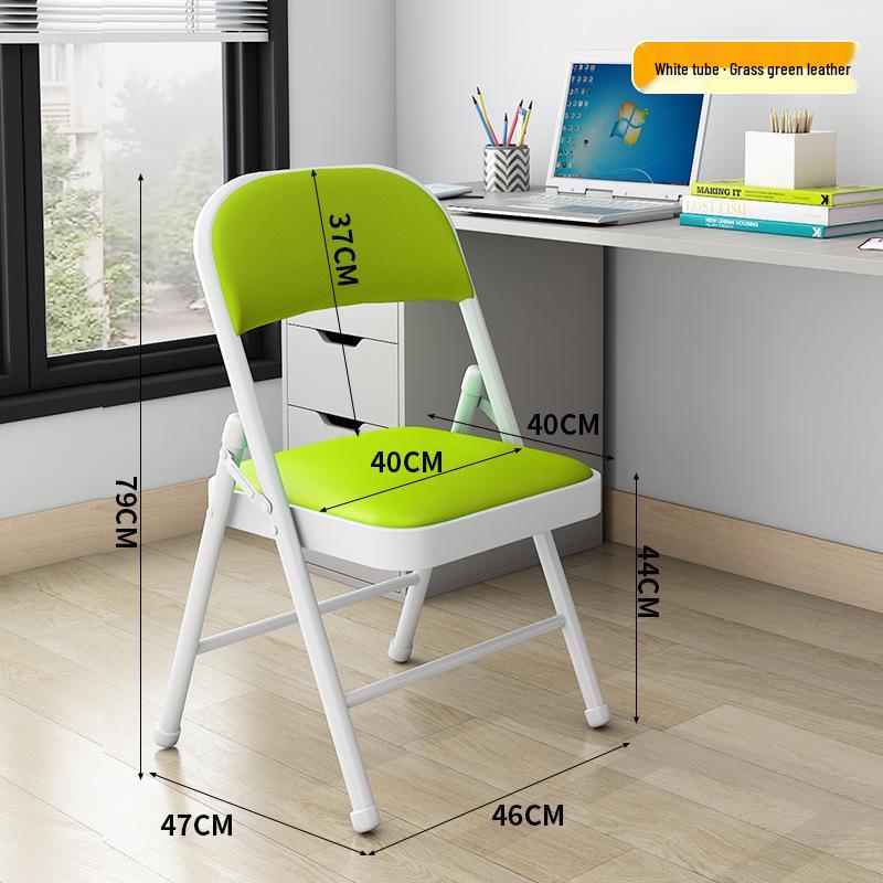 Modern Minimalist Folding Armchair with Backrest - Comfortable, Portable Chair for Dorms & Bedrooms