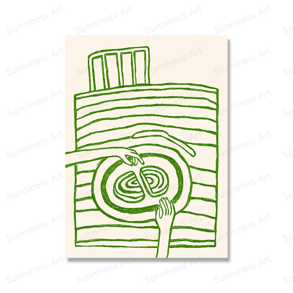 Flower Red Wine Posters and Prints Sharing Cake Wall Art Pictures That's the Tea Quotes Canvas Painting for Kitchen Home Decor