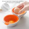 2025 New Double-Cup Egg Boiler Microwave Eggs Poacher Kitchen Gadget Hot Spring Egg Mold Cooking Tools Clear Water Lotus Egg Mak