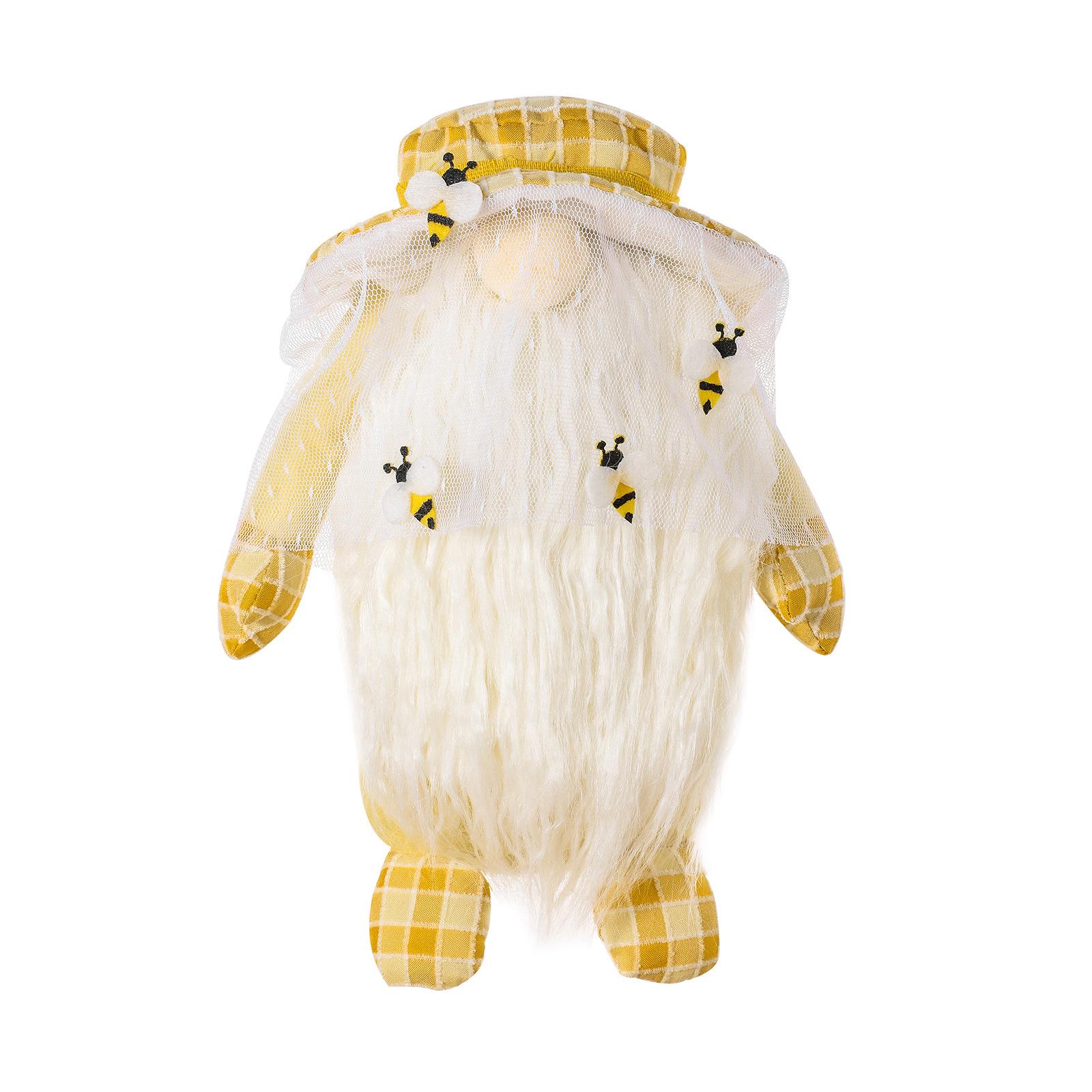New Year Sunflower Bee Gnome Decoration - Cute Faceless Doll Ornament